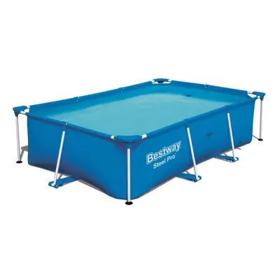 Bestway Swimming Pool Patio Above Ground Pool with Steel Frame Steel Pro