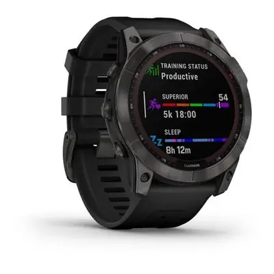 GARMIN 7X SAPPHIRE SOLAR CARBON GREY TITANIUM WITH BLACK BAND