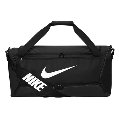 (One Size, Black/White) Nike Brasilia Swoosh Training 60L Duffle Bag