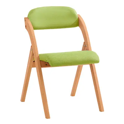 SoBuy FST92-GR, Wooden Padded Folding Chair Dining Chair Office Chair, Green