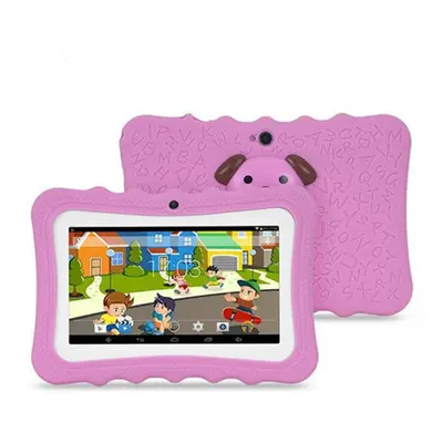 (Pink) Kid's Tablets & Computers Colourful 7-Inch Android Tablet With Protective Case For Childr