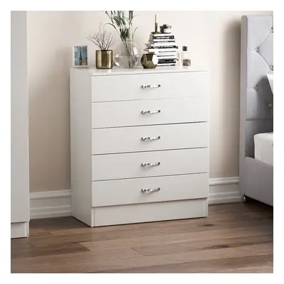 (White) Riano Drawer Chest of Drawers Bedroom Storage Unit