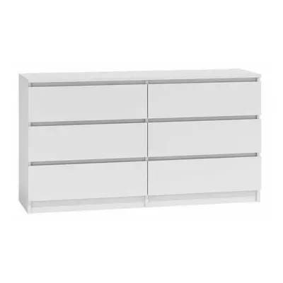 (6 Large Drawer) MODERN - White Chest Of Drawers Bedroom Furniture Storage Bedside to Drawers