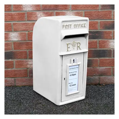 Royal Mail Post Box Cast Iron Pillar ER Office Letter Mail Wall Mount Postal