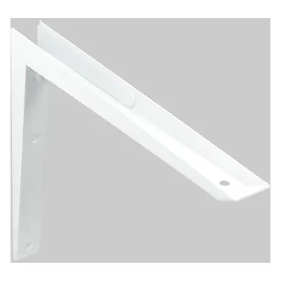 (10" x 10") Pack of White Reinforced Shelf Brackets Hi-Load