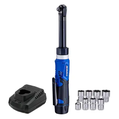 ACDelco ARW1218-3P G12 Series 10.8V Cordless Li-ion 3/8? Extended Ratchet Wrench Tool Kit with x