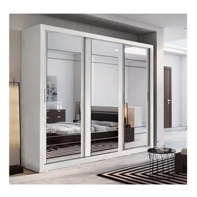 (White Matt) Arti - Sliding Door Wardrobe 250cm