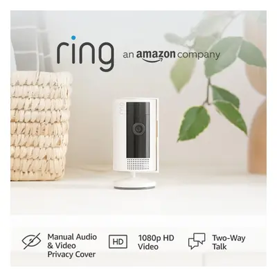 Ring Indoor Camera 2nd Gen Plug-in indoor Security Cam 1080p HD Video