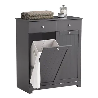 SoBuy BZR33-DG,Laundry Cabinet Laundry Chest Bathroom Cabinet