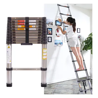 (3.2M Straight Ladder) Extendable Ladder Steel Telescoping Ladder Portable Step Ladders Multi Pu