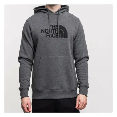 (TNF Drew Peak Embroidery Overhead Hoodie [Grey,S]) The North Face Mens Hoodie