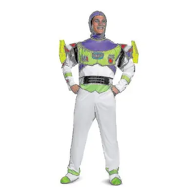 (180) Buzz Lightyear Halloween Suit Outfit Cosplay Costume Party Jumpsuit Fitted Childs Kids Adu