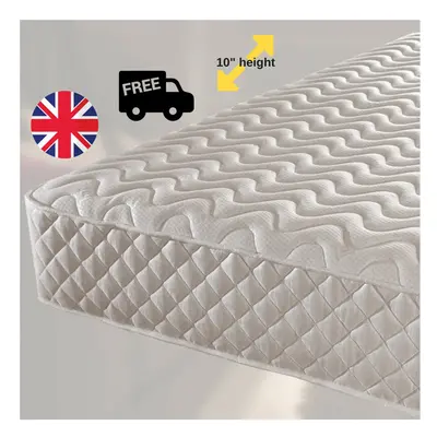 (Small Single) Luxury 10" Damask Quilted Memory Foam Mattress