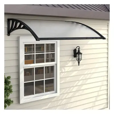 (L150*W100*H28) Door Canopy Awning Window Rain Shelter Shade Roof Covers Front Back Porch