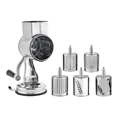 Stainless Steel Cheese Grater, Rotary Chopper, Shredder Blades