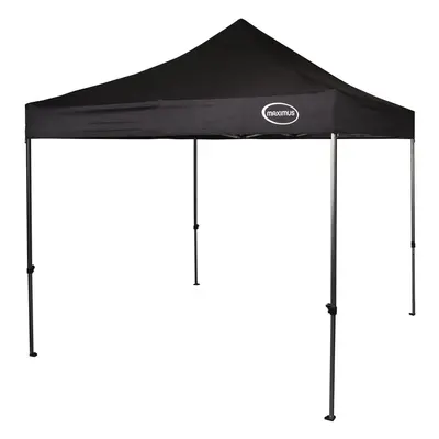 MAXIMUS HEAVY DUTY GAZEBO 3m x 3m MARKET STALL POP UP TENT (NS) (Black)