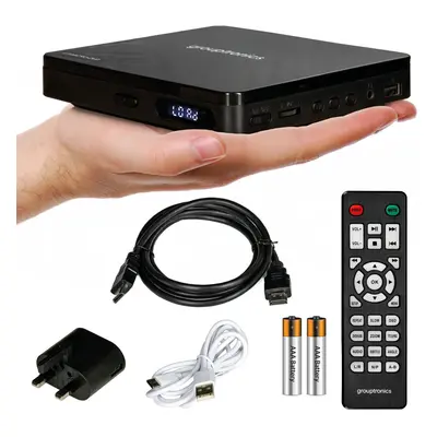 (Black) Grouptronics Small Multi Region HDMI DVD Player