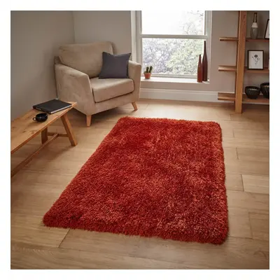 (200x290cm) Montana Shaggy Rugs in Terracotta Small Large Thick Soft Plain Pile Luxury Mats