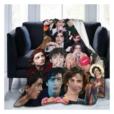 (200CM X 150CM) Blanket Timothee Chalamet Soft and Comfortable Warm Fleece Blanket for Sofa,Offi