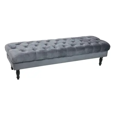 (Grey) JOY Upholstered Bench, Bedroom Bench Seat, Tufted