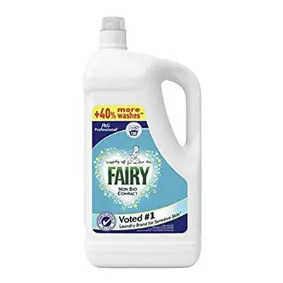 Fairy Non Bio Compact Liquid Laundry Detergent Wash, 4.55 Litre