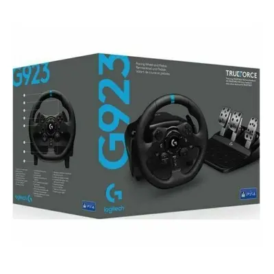 LOGITECH G923 Racing Wheel & Pedals - PS4 & PC, Black