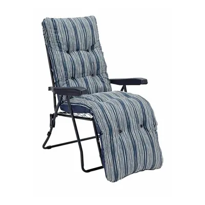 Home Metal Folding Relaxer Chair - Coastal Stripe