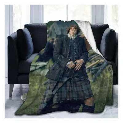 (200CM X 150CM) Sam Heughan Ultra Soft Micro Flannel Throw Blankets Warm Comfortable Versatile B