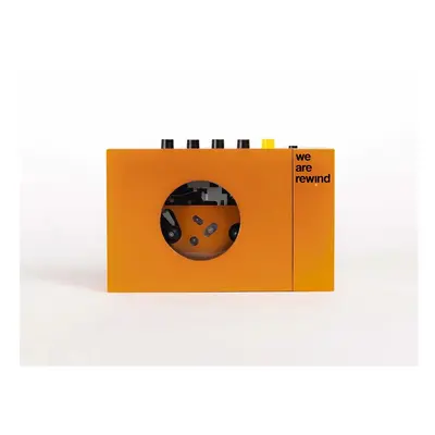 (Orange) We Are Rewind Portable Cassette Player (Bluetooth)