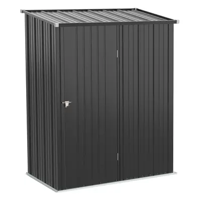 Outsunny Outdoor Storage Shed w/ Lockable Door for Garden, Black