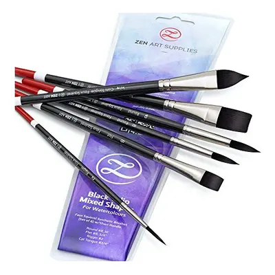 Professional Watercolour Brushes Synthetic Set - Faux Squirrel Watercolour Paint Brushes for Gou