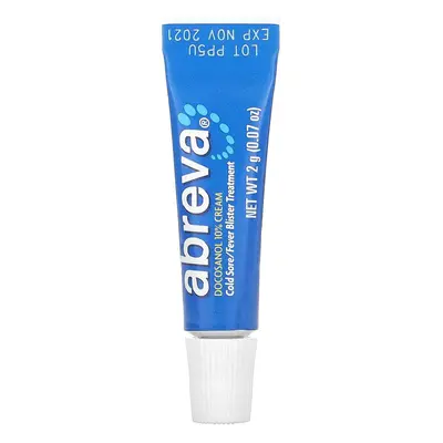 Abreva, Cold Sore/Fever Blister Treatment, 0.07 oz (2 g)