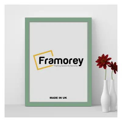 (41X27 Inch) Green Picture Frame / Wall Art Frames / Flat Wooden Effect Poster Frame / Photo Pri