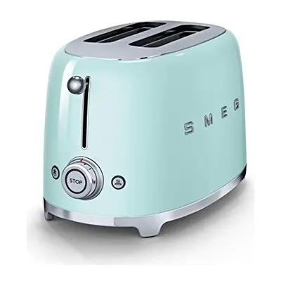 Smeg TSF01PGUK | 50's Retro Style Slice Toaster in Pastel Green