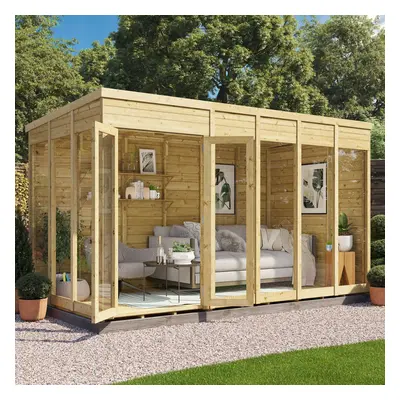 (12x6 - 11mm Thickness) Switch Pent Tongue and Groove Summerhouse