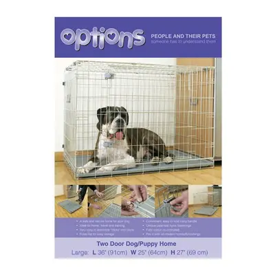 Options Two Door Dog/pup Home Medium X X 61cm