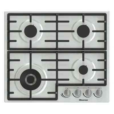 Hisense GM663XB 60cm Gas Hob - Stainless Steel