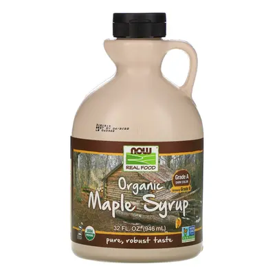 Now Foods, Real Food, Organic Maple Syrup, Grade A, Dark Color, fl oz (946 ml)