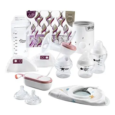 Tommeeâ¯Tippeeâ¯Complete Breastfeeding Kit, Single Electric Breast Pump, Food and Bottle Warme