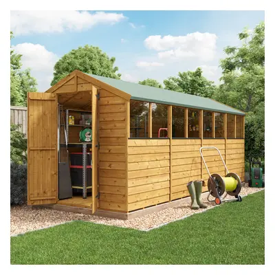 (16x6, Windowed) BillyOh Keeper Overlap Apex Shed