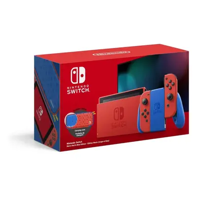 Nintendo Switch Mario Edition Red/Blue Console