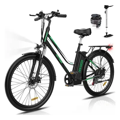 (HITWAY Electric Bike, 26" E Bike, up 70KM City Bike MT Bikes Bicycle) HITWAY 26" Electric Bike