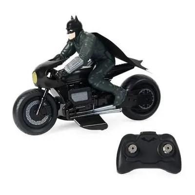 DC Comics The Batman Batcycle RC with Batman Rider