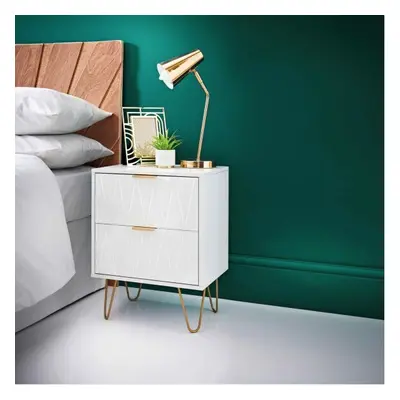 New Loft Studio Drawer Bedside Table furniture to your bedroom-White