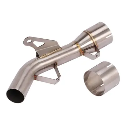 For Z900 Exhaust Escape Tube Eliminator Enhanced Elbow Middle Link Pipe Delete Silver