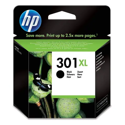 HP CH563EE 301XL High Yield Original Ink Cartridge, Black, Single Pack