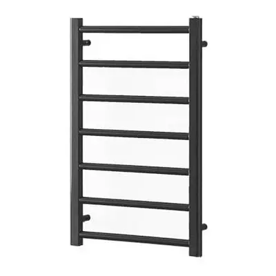 (80cm, Anthracite) ALPINE Anthracite Modern Heated Towel Rail / Warmer Bathroom Radiator - Centr