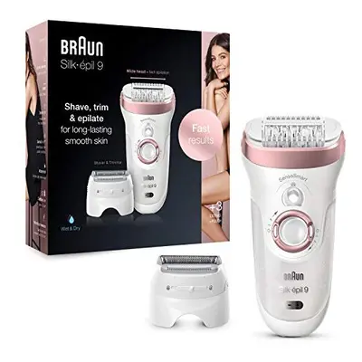 Silkpil Epilator With Shaver Trimmer Head Shave Trim Epilate For LongLasting Smooth Skin Provide