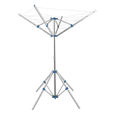 Rotary Washing Line Airer Arms 14m Folding Adjustable Camping Washing Line Clothes Dryer Outdoor