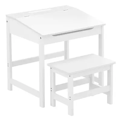 Premier Housewares Children's White Desk & Stool Set